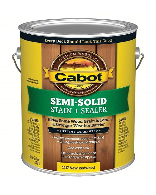 Cabot semi-solid stain and sealer
